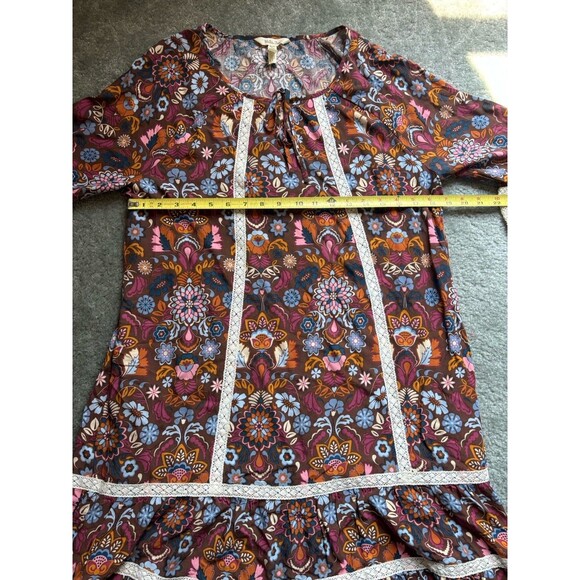 Matilda Jane Make Believe Intermission Dress Size L Large Floral Boho Teacher - Picture 3 of 6